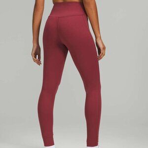 Lululemon Base Pace High-Rise Tight 28" *Brushed Nulux in Mulled Wine, Size 8